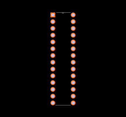 ATMEGA88V-10PU Footprint