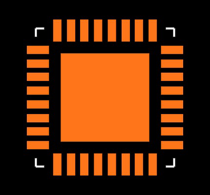 ATMEGA8A-MN Footprint