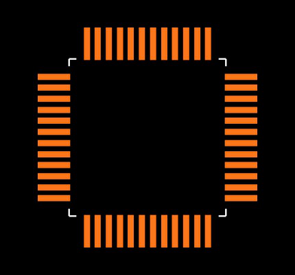 ATSAM3S1AB-AU Footprint
