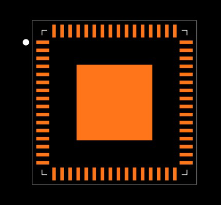 ATSAMC21J18A-MUT Footprint