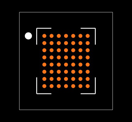 ATSAMC21J18A-UUT Footprint