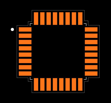 ATSAMD21E18A-AF Footprint