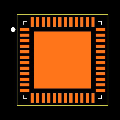 ATSAMD51G19A-MF Footprint