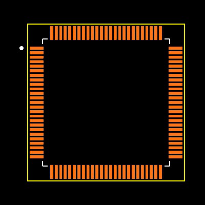 ATSAME70N20B-ANT Footprint