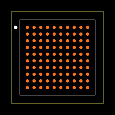ATSAME70N21B-CN Footprint