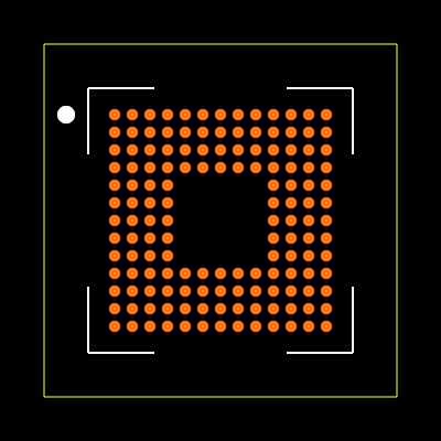 ATSAME70Q21B-CFN Footprint
