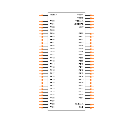 ATSAML21J18B-AUT Symbol