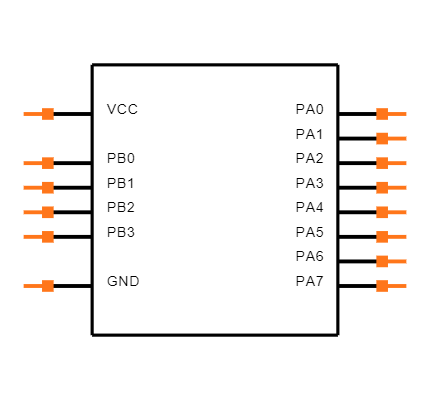 ATTINY24A-SSFR Symbol