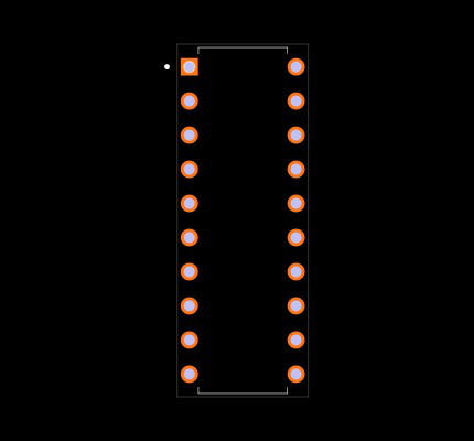 ATTINY26L-8PU Footprint