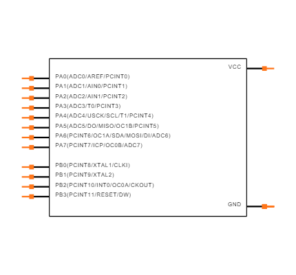 ATTINY84A-MMHR Symbol