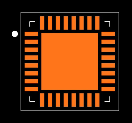 ATTINY861-20MU Footprint