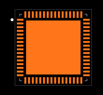 ATXMEGA128A3-MH Footprint