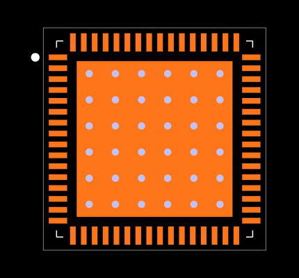 AVR128DA64-I/MR Footprint