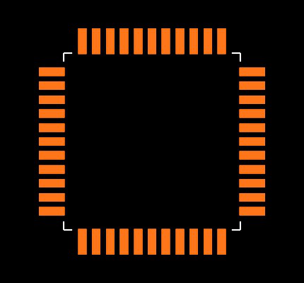 DSPIC30F4011-20I/PT Footprint