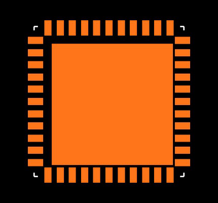 DSPIC30F4011-30I/ML Footprint
