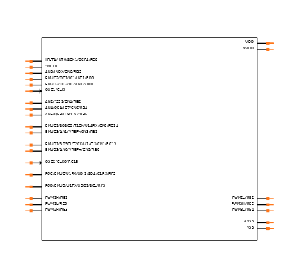 DSPIC30F4012-20I/SP Symbol