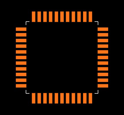 DSPIC30F4013-30I/PT Footprint