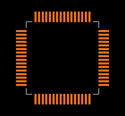 DSPIC30F5011-20I/PT Footprint