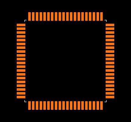 DSPIC30F6010AT-30I/PF Footprint