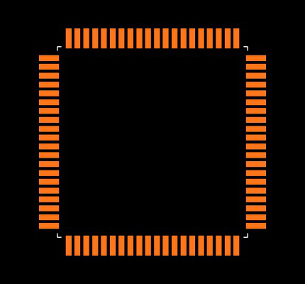 DSPIC30F6014T-30I/PF Footprint