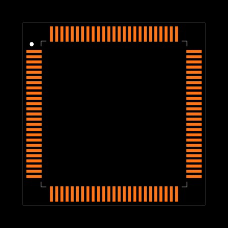 DSPIC33EP512GM310-E/PF Footprint