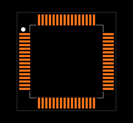 DSPIC33EP512GP806-I/PT Footprint