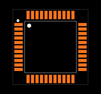 DSPIC33EV128GM104-I/PT Footprint