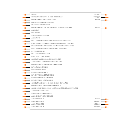 DSPIC33EV128GM104-I/PT Symbol