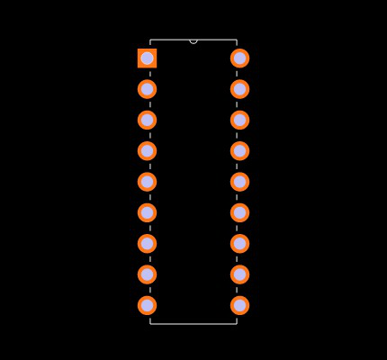 DSPIC33FJ12GP201-E/P Footprint