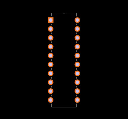 DSPIC33FJ12MC201-E/P Footprint