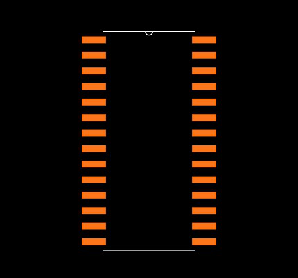 DSPIC33FJ16GS502-E/SO Footprint