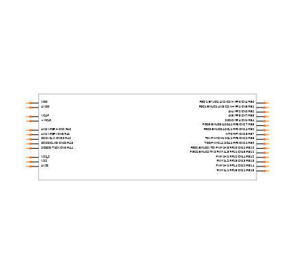DSPIC33FJ32MC102-E/SO Symbol