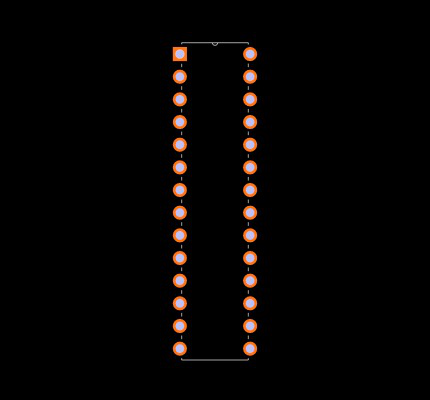 DSPIC33FJ32MC102-E/SP Footprint