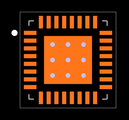 KSZ8041NL-AM Footprint