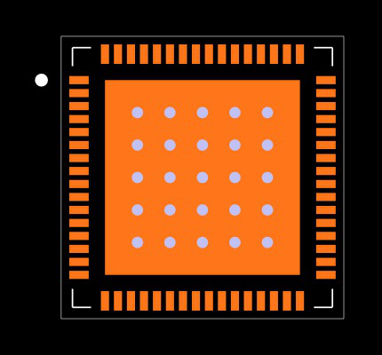 KSZ9031MNXCC-TR Footprint