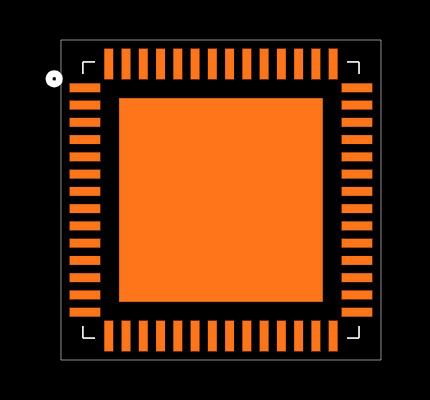 LAN8820-ABZJ-TR Footprint
