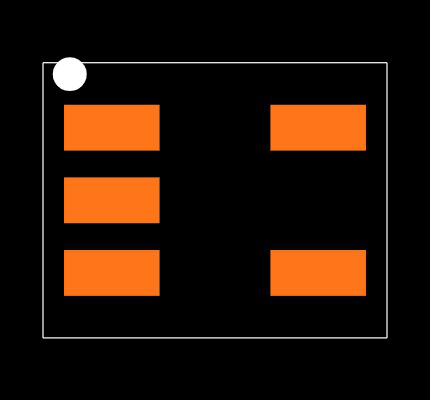 MCP1804T-C002I/OT Footprint