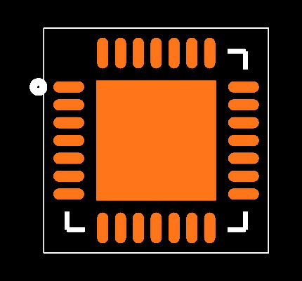 MCP19111T-E/MQ Footprint