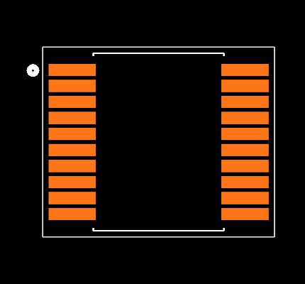 MCP2200T-I/SS Footprint