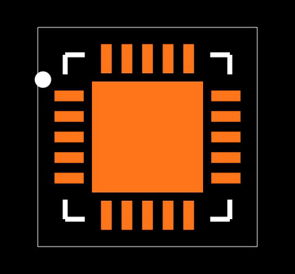MCP23008-E/ML Footprint