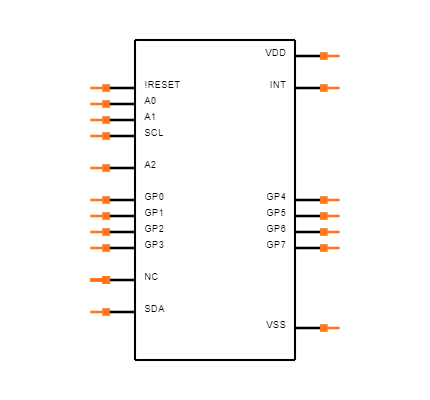MCP23008-E/SS Symbol
