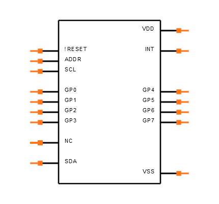 MCP23009-E/SS Symbol
