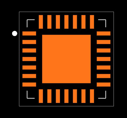 MCP23017-E/ML Footprint