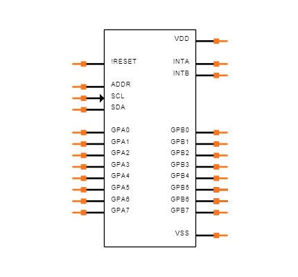 MCP23018-E/SS Symbol
