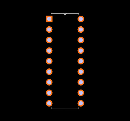 MCP2510-E/P Footprint