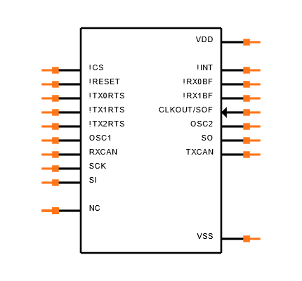 MCP2515-I/ST Symbol