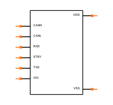 MCP2562FD-E/SN Symbol