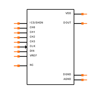 MCP3004-I/ST Symbol