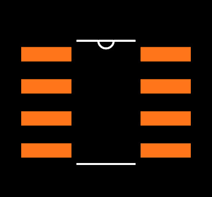 MCP3201T-CI/SN Footprint
