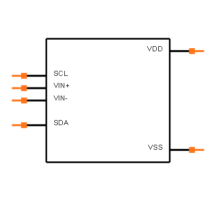 MCP3421A0T-E/CH Symbol